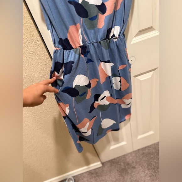 Boden Abstract Floral Modal Jersey Knee Length Dress Casual , size 4 - Picture 6 of 9